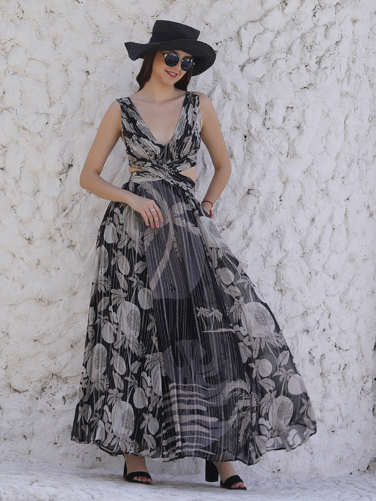 MOON LIGHT BLOOM LONG DRESS