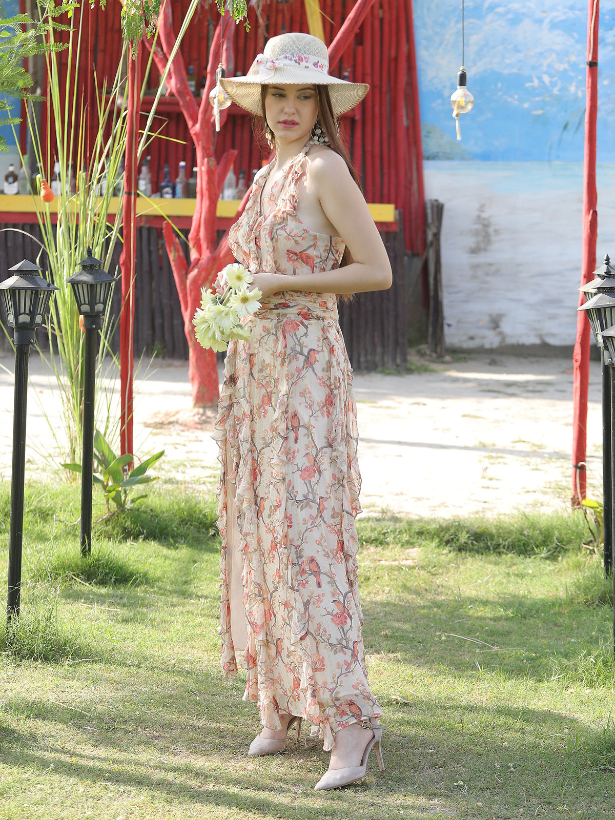 BIRD LOVE LONG DRESS