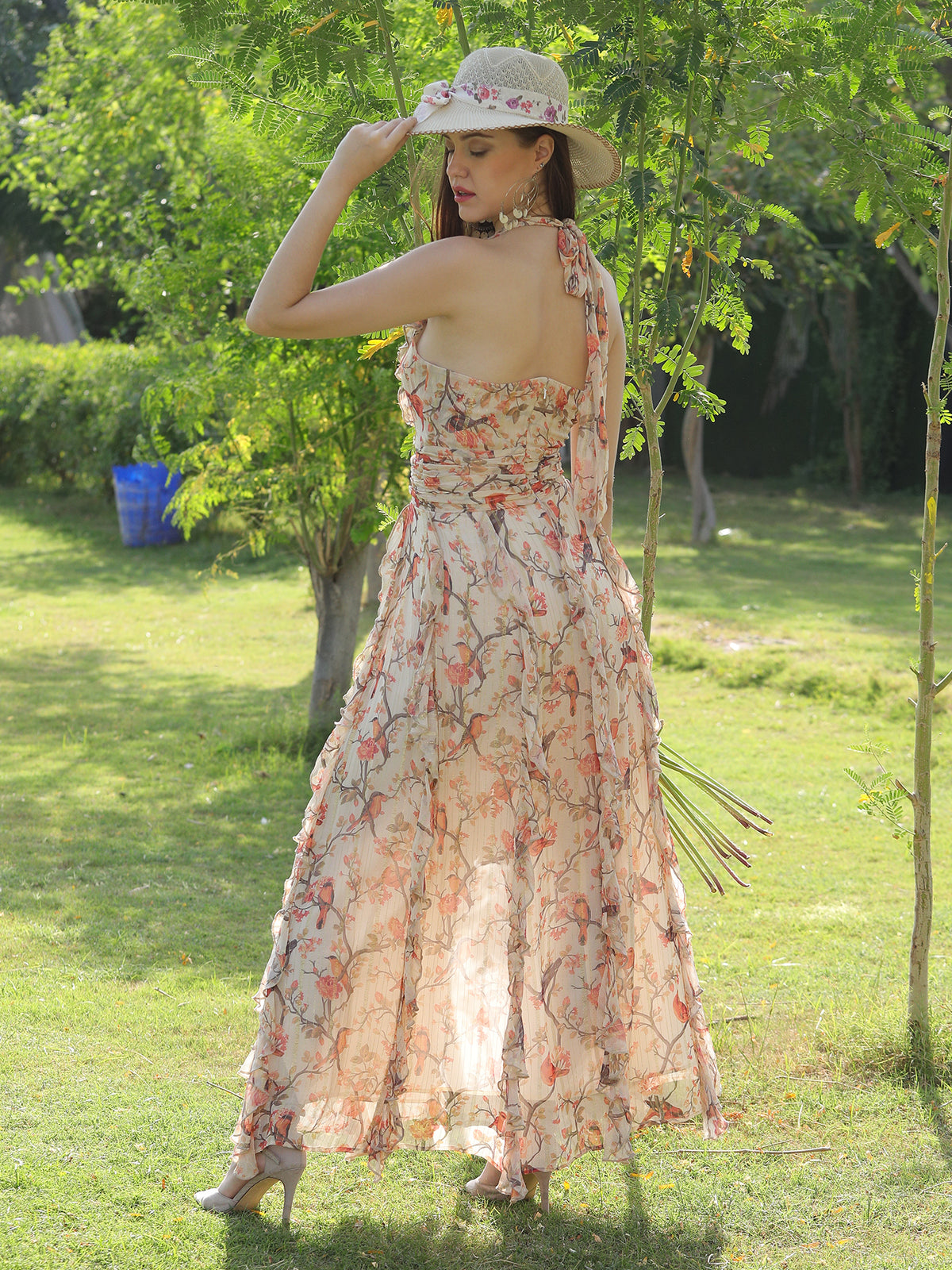 BIRD LOVE LONG DRESS