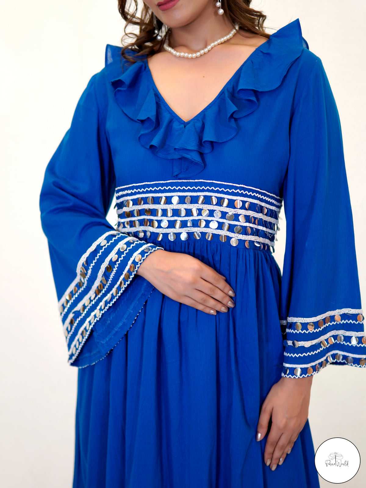 The Boho Blues & Sparkle Dress
