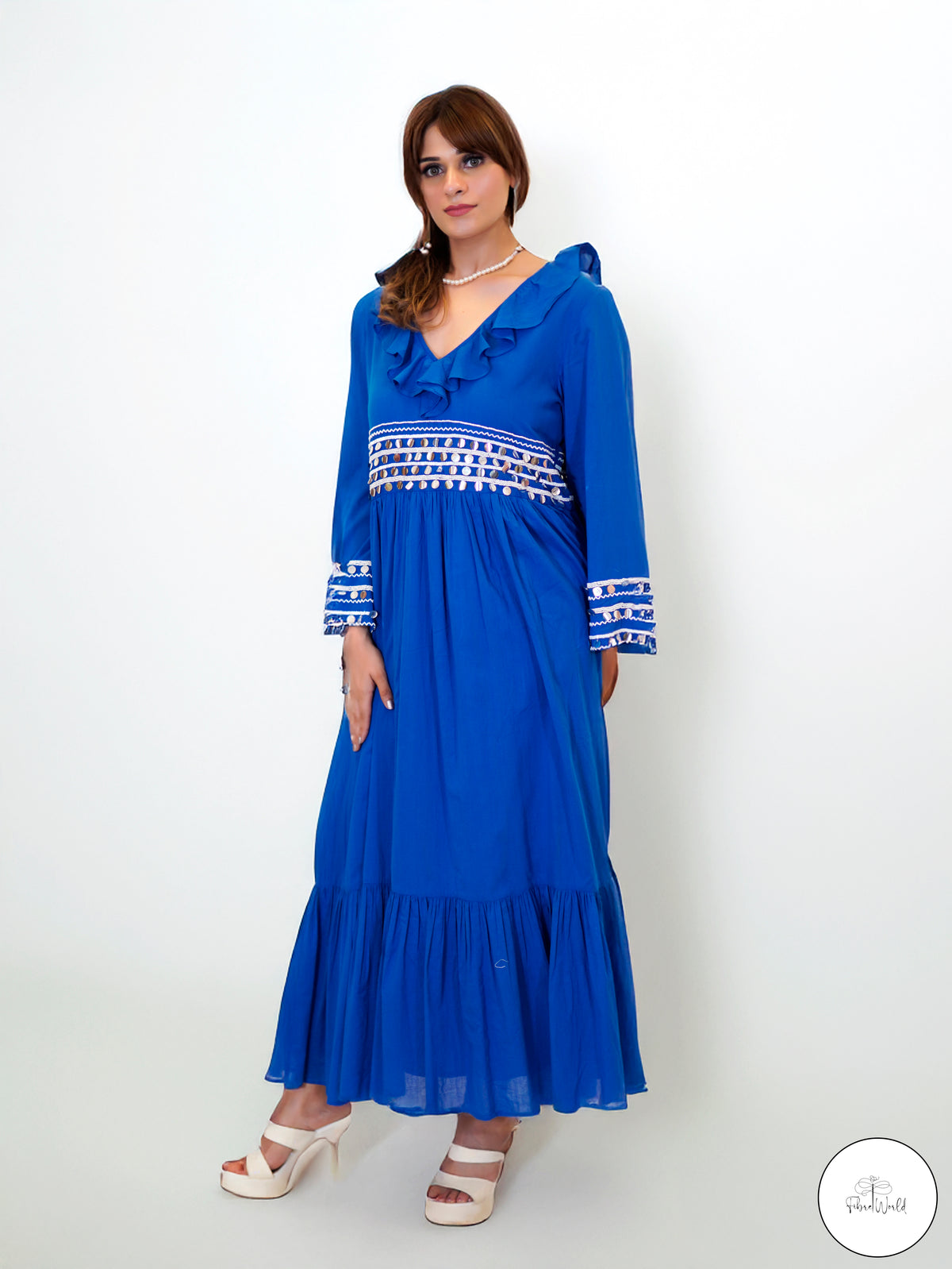 The Boho Blues & Sparkle Dress