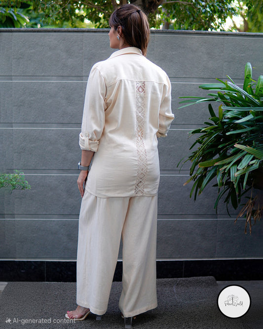 The Lace Love Pure Linen Set