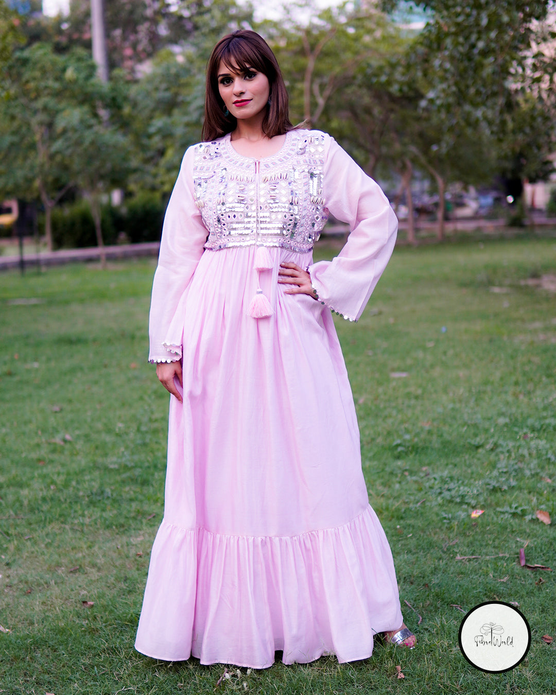 Pink Boho Dress