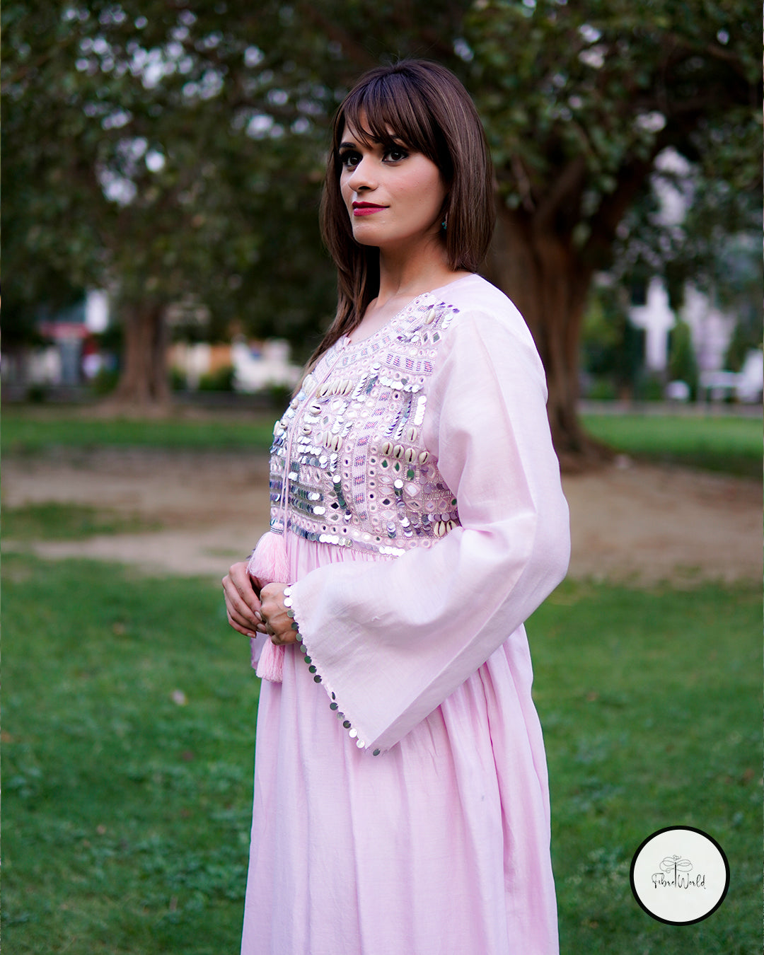 Pink Boho Dress