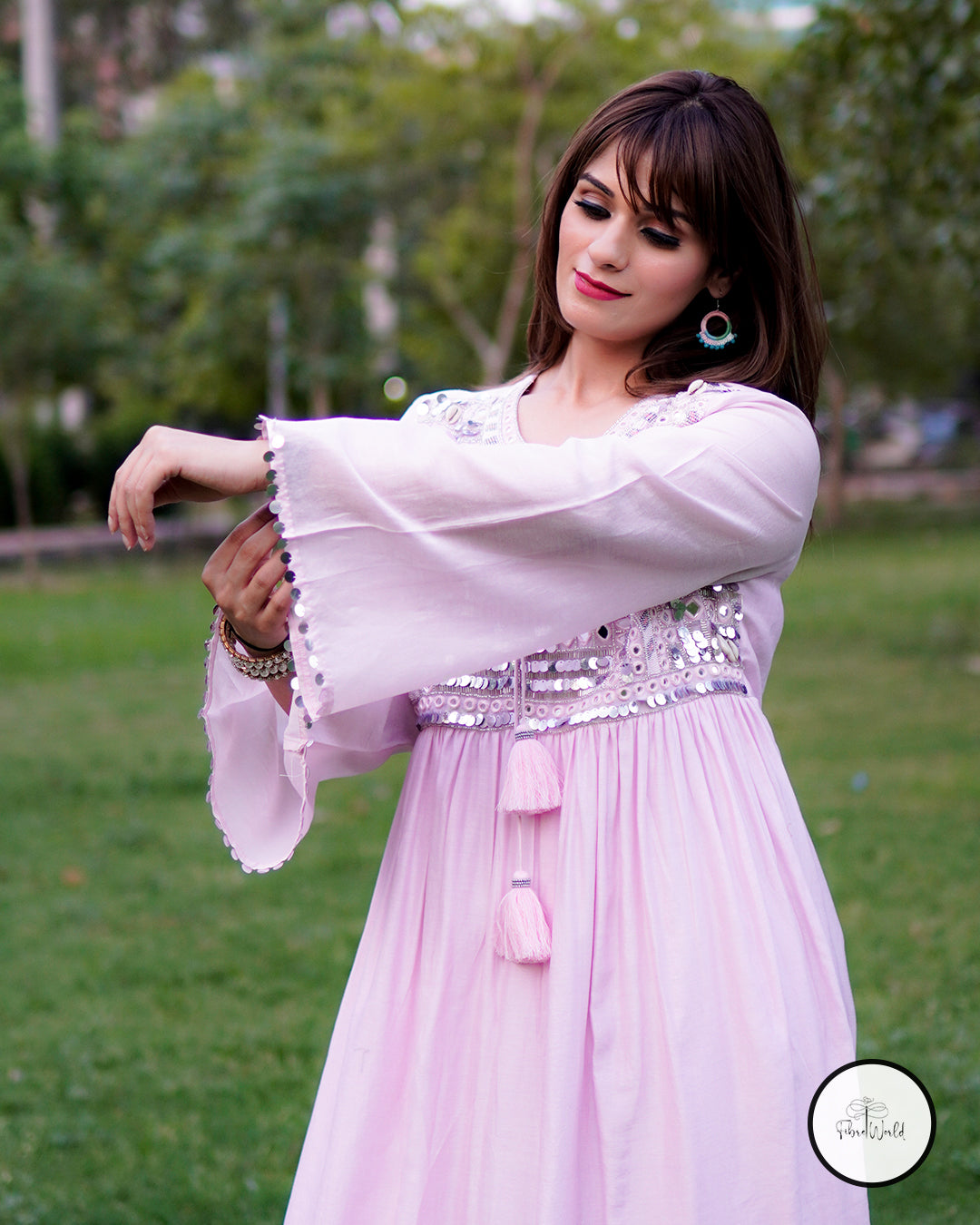 Pink Boho Dress