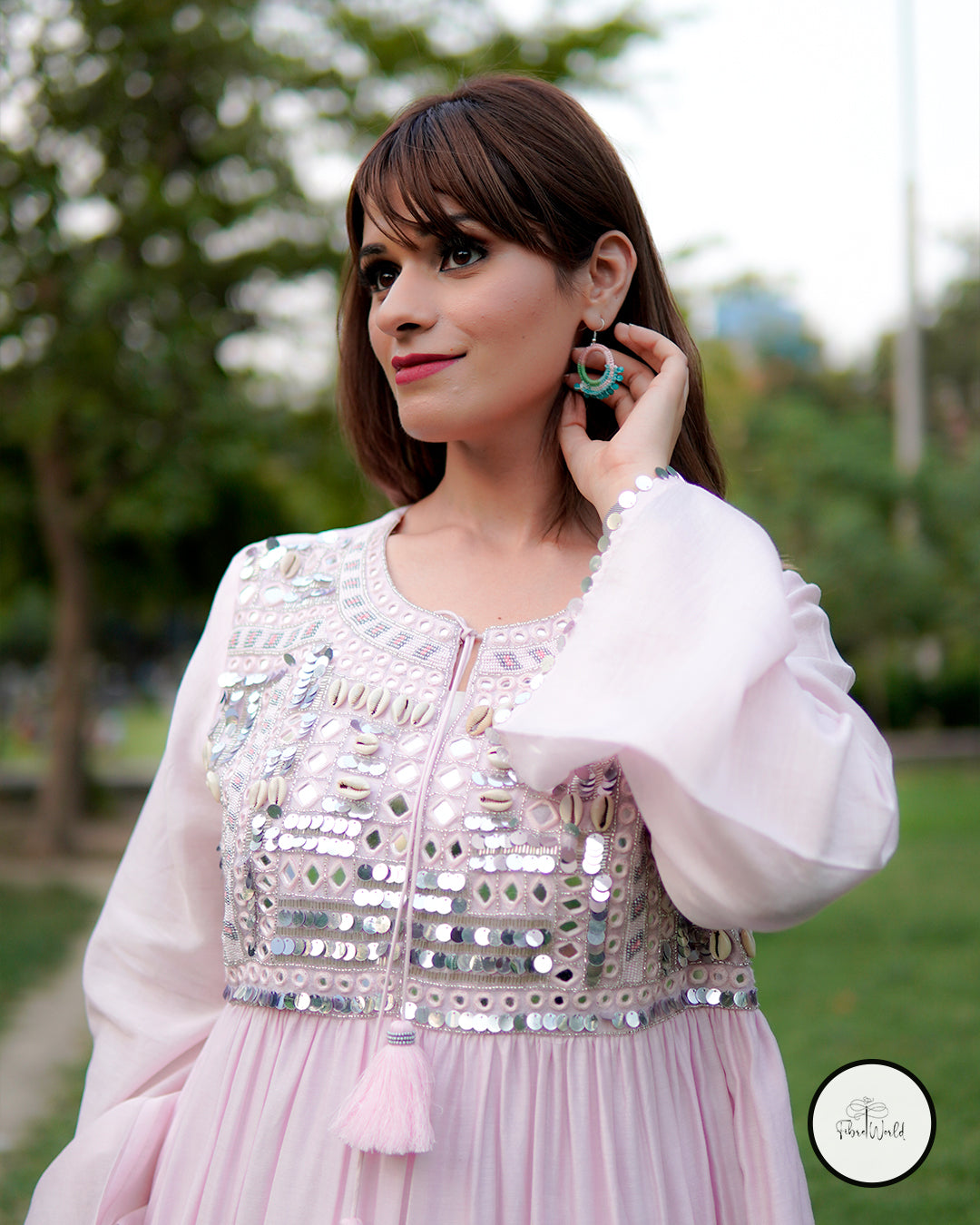 Pink Boho Dress