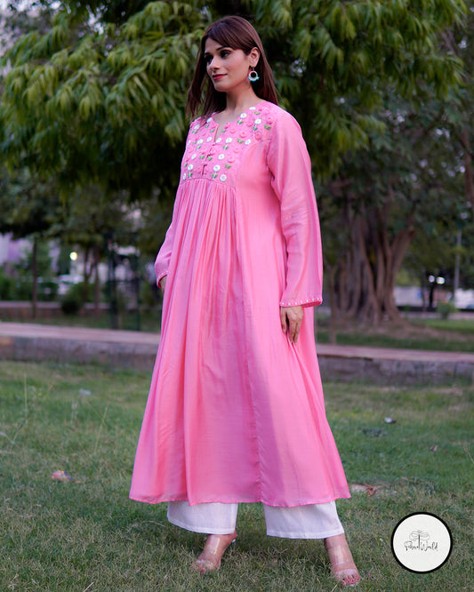 Pink Whisper kurta set