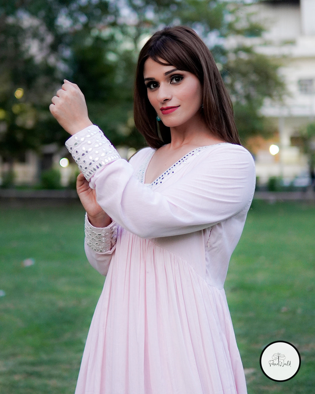 Pink Petal Anarkali