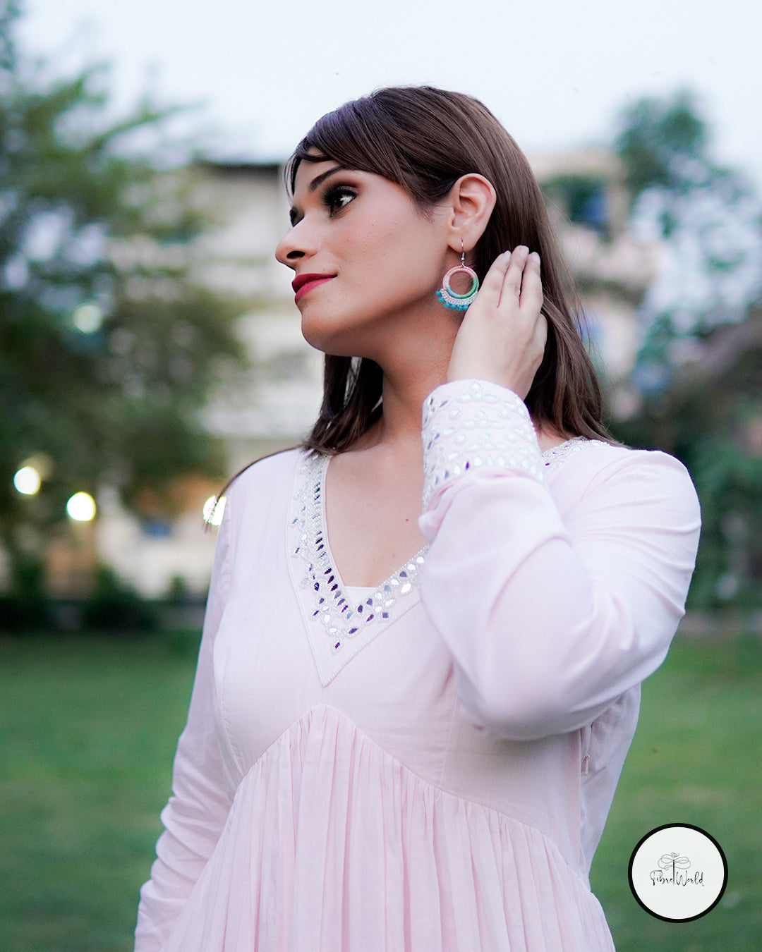 Pink Petal Anarkali