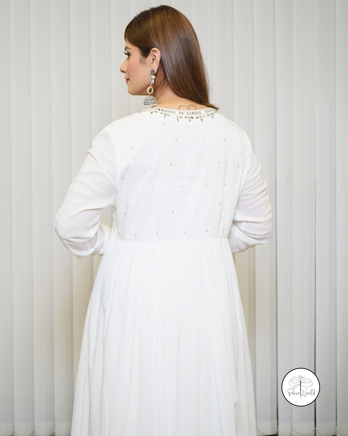 White Petal Anarkali