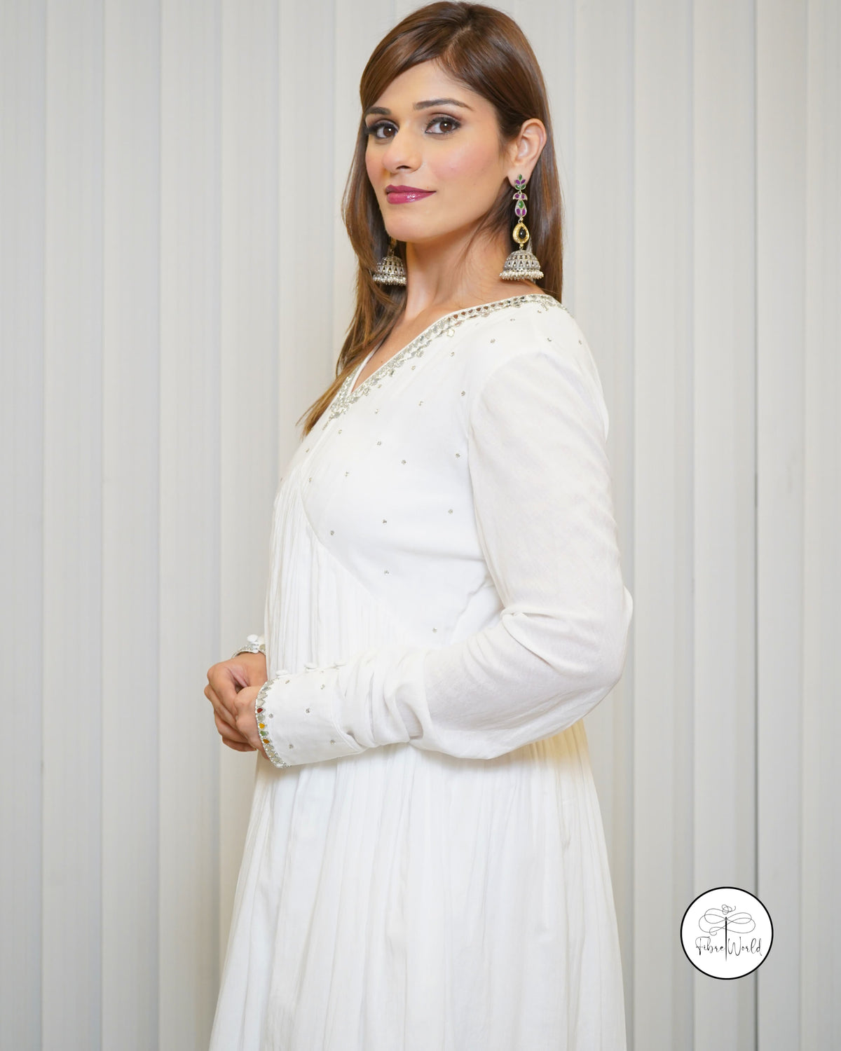 White Petal Anarkali