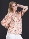 BIRDIE LOVE SATIN CHIFFON SHIRT
