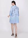 Indigo Infusion Block Print Dress