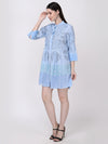 Indigo Infusion Block Print Dress