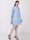 Indigo Infusion Block Print Dress