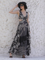 MOON LIGHT BLOOM LONG DRESS