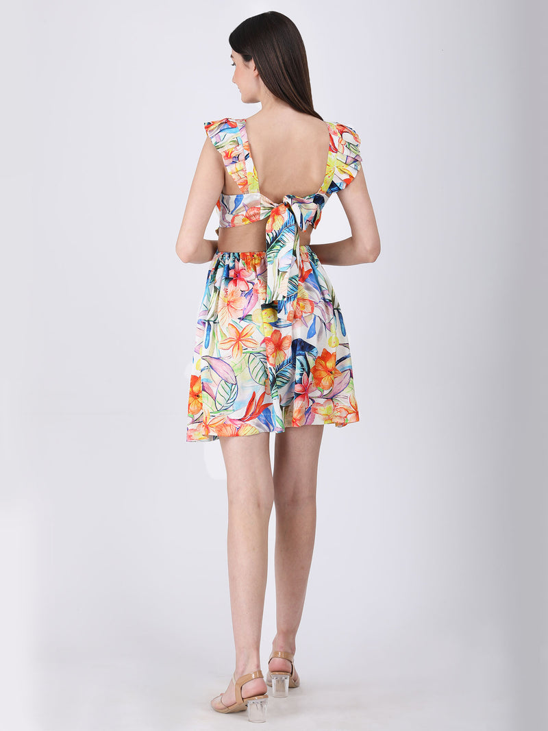 Blossom Breeze Back-Tie Dress