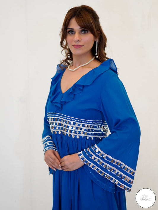 The Boho Blues & Sparkle Dress