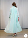 The Mint Pleat Shirt dress