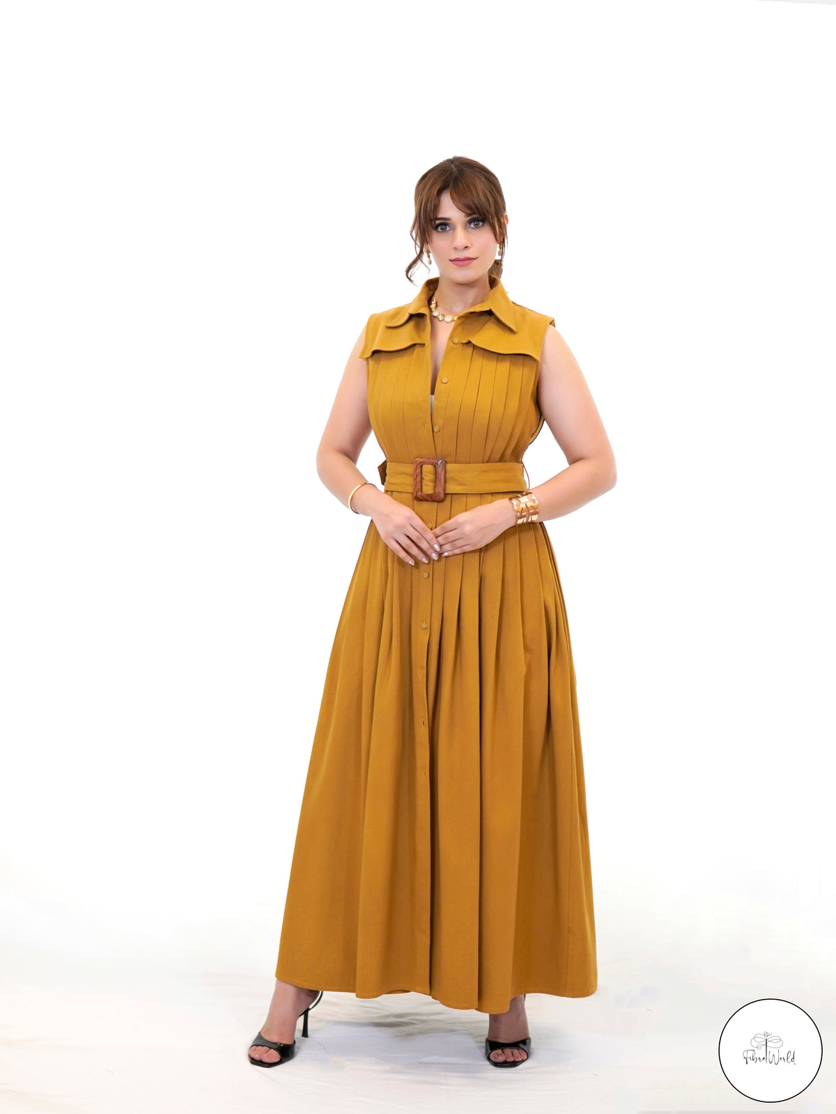 The Pleats & Rivets Dress