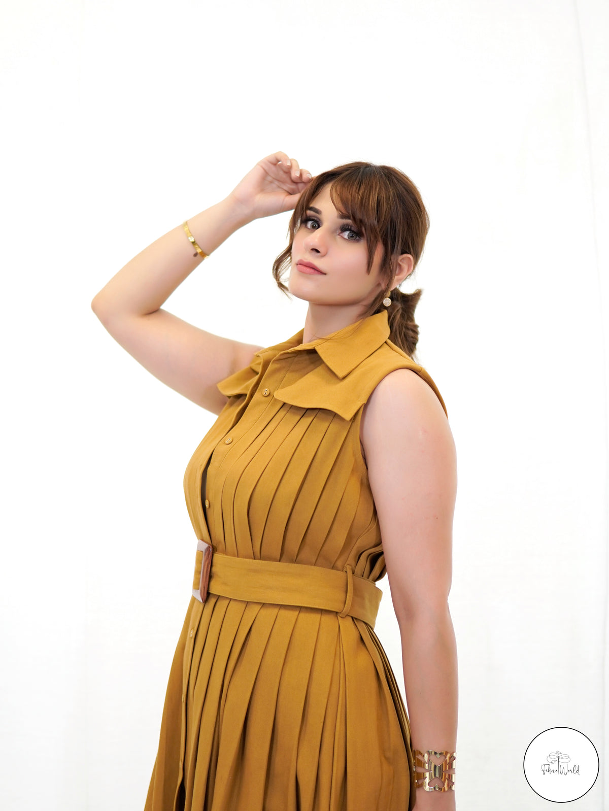 The Pleats & Rivets Dress
