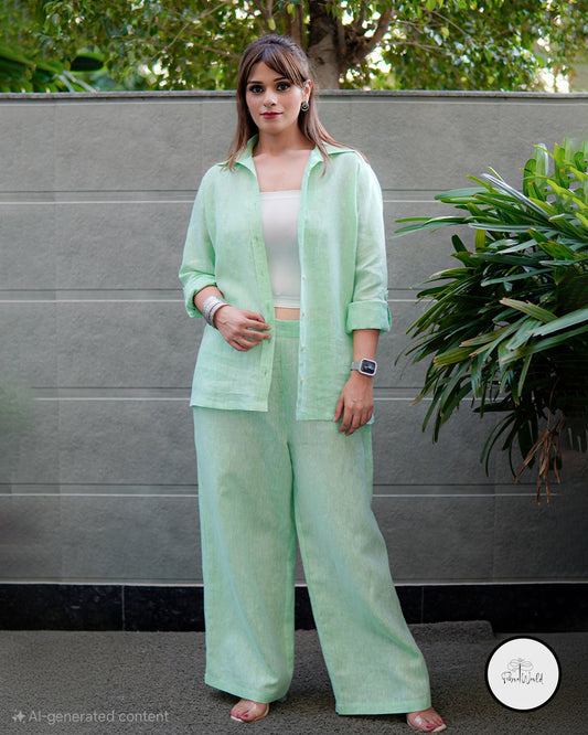 The Kiwi Pure Linen Set