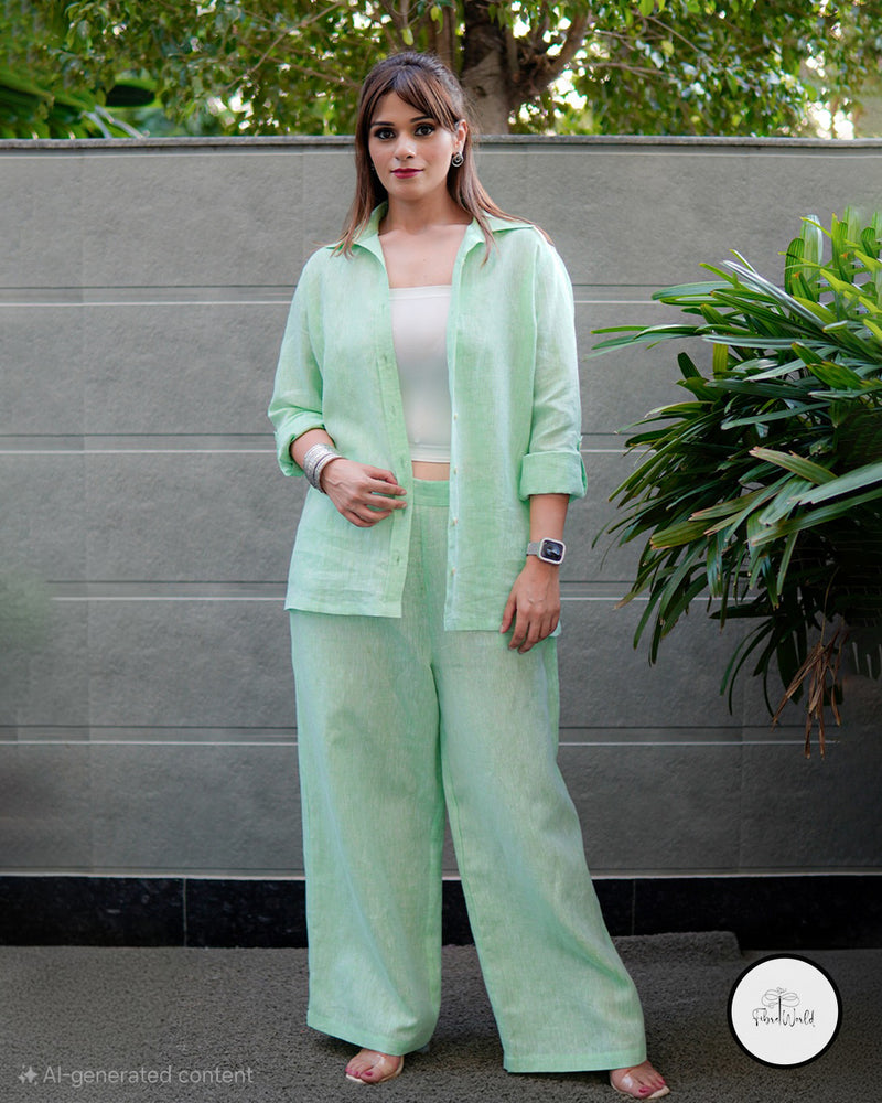 The Kiwi Pure Linen Set