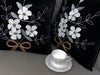 THE BLACK VELVET FLOWER CUSHION SET